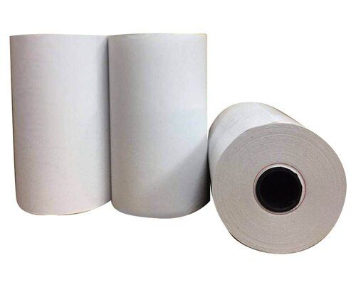 Eco Friendly Durable White Plain 50 GSM Jumbo Thermal Paper Rolls