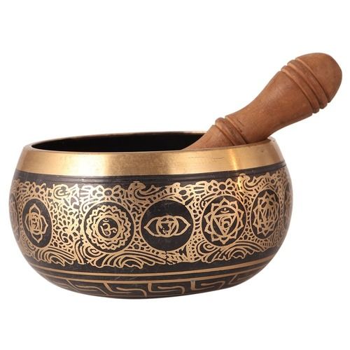 Machine Made Designer Tibetan Singing Bowl