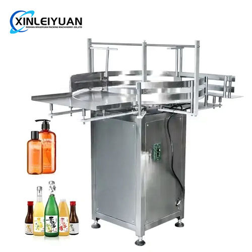 Automatic Round Rotary Plastic Glass Bottle Unscrambler Glass Bottle Sorting Turntable