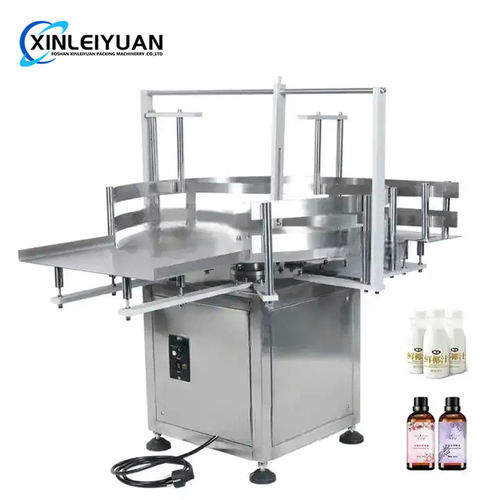 Automatic Round Rotary Plastic Glass Bottle Unscrambler Glass Bottle Sorting Turntable Feeding Table