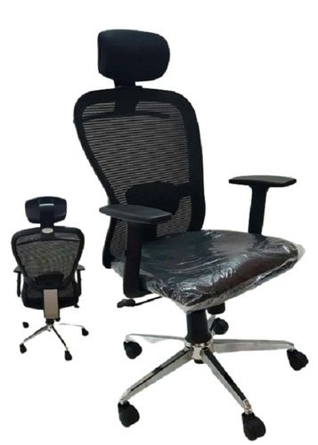 High Back Revolving Chair With Headrest And Centre Tilt Mechanism