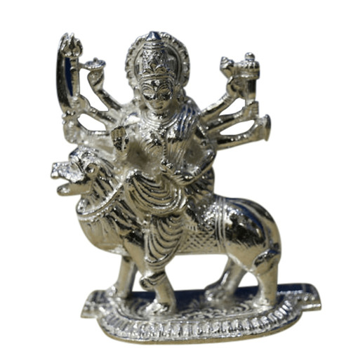 Silver Durga Statue