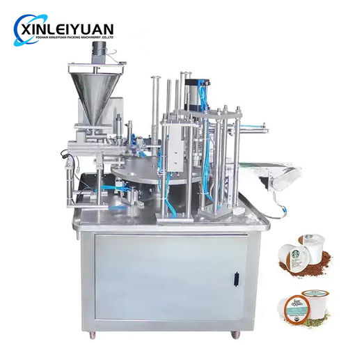 Pneumatic Rotary Type Water Milk Cup Liquid Coffee Capsule Automatic Filling And Sealing Machine