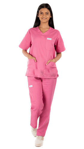 V Neck Scrub Suit Cotton Doctor Uniform