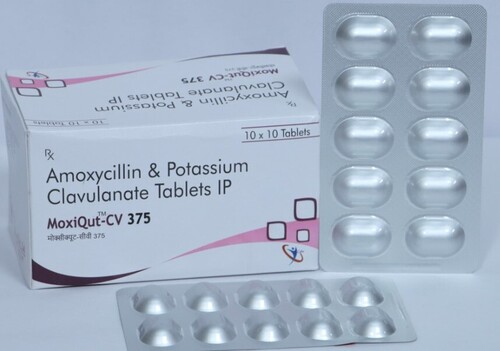 Amoxycillin and Potassium Clavulanate Moxicut-CV 375 Tablets