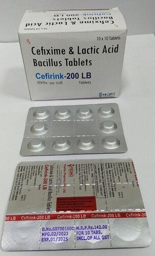 Cefirink-200LB Cefixime & Lactic Acid Bacillus Tablets, 10x10 Tablets Blister Pack