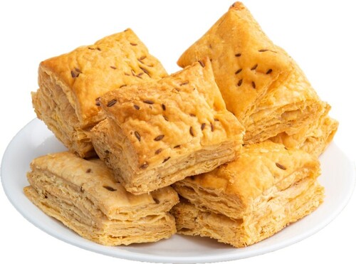 Jeera Khari Biscuit - Flaky Texture