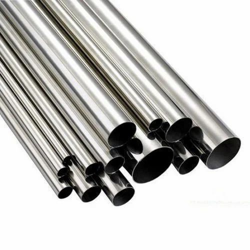 304 Grade Stainless Steel Pipe - Round Shape Silver Color Anti-Corrosive and Durable for Industrial Use Optimum Quality