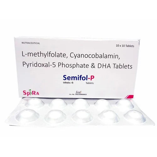 L-Methylfolate, Cyanocobalamin, Pyridoxal- 5 Phosphate, DHA Tablets