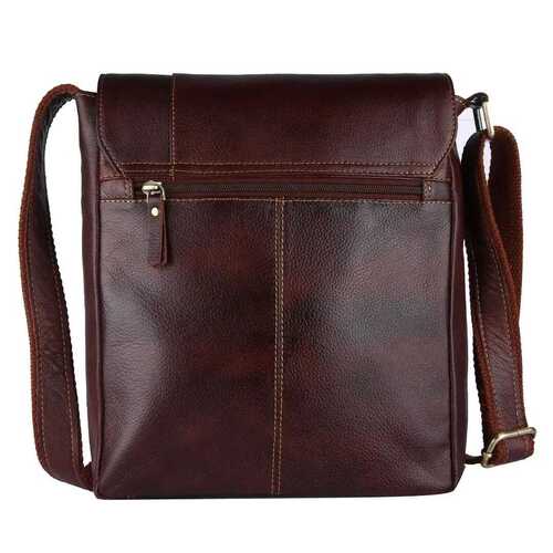 Dark Brown Premium Design Leather Messenger Bag