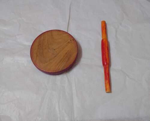 Wooden Chakla Belan Set For Kids Play