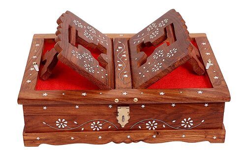 wooden handmade book box