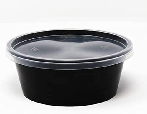 1200ml Flat Disposable Round Container with Lid