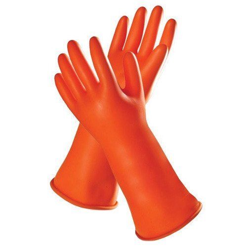 Rubber Orange & Black Heat Resistant Hand Gloves at Rs 300/pair in Surat