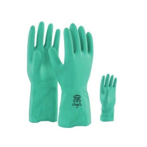 Rubber Long Cuff Full Finger Nitrile Gloves