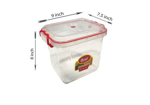 Square Plastic Lock Container