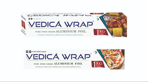 Pure Food Grade Vedica 1kg Gross Aluminium Foil Roll