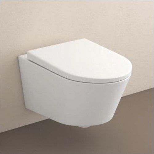 White Color Ceramic Material Round Shape Water Closets