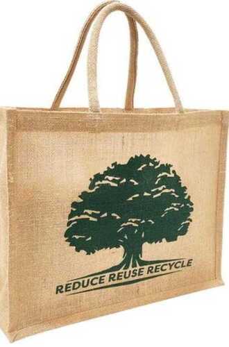 Rectangle Shape Jute Carry Bags For Shopping Use