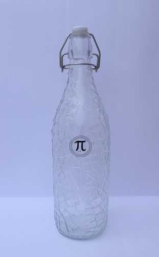 1000ml Transparent Crystal Swing Top Glass Water Bottle