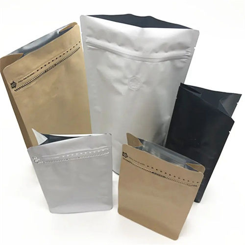 8oz 12oz Aluminum Foil Zip Lock Pouch Coffee Bean Doypack With Degassing Valve