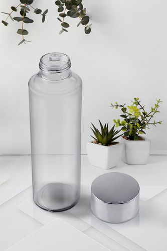Clear Glass Water Bottle Majnu 800ml