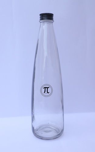 Clear Glass Water Bottle Rose 750ml