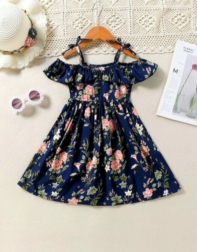 Little Zara Black Print Baby Cotton Frock