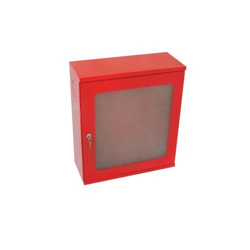 Red Color Square Shape Single Door Hose Box