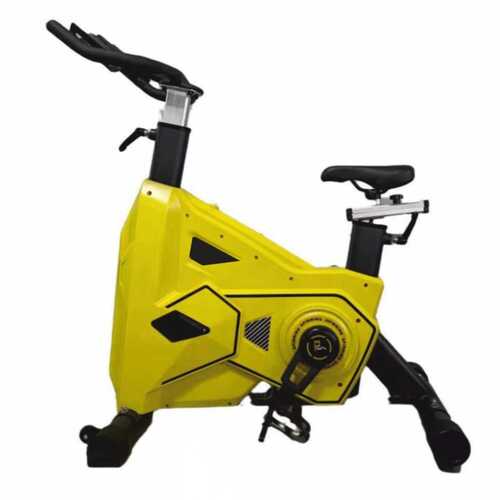 Black And Yellow Commercial Spin Bike