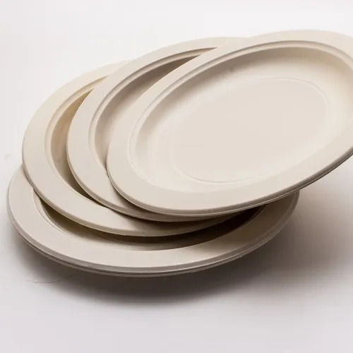 Round Shape Plain Pattern Disposable Plates