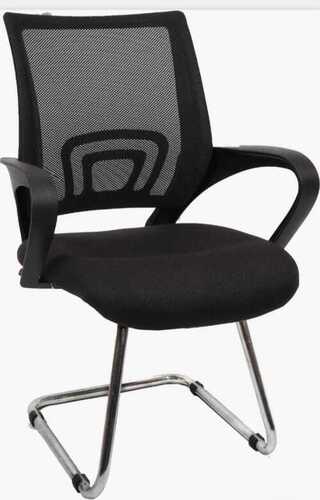 Moveable and Portable Medium Back Non-Swivel Office Staff Chair