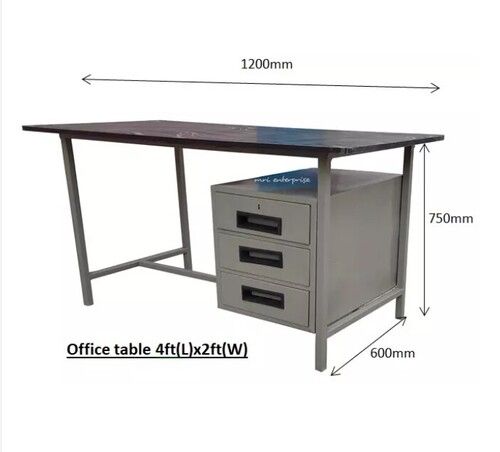 Floor Standing Rectangular Corrosion Resistant Steel Modular Office Table