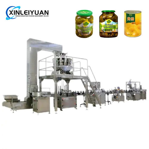 Automatic glass bottle jar filling and packing machine