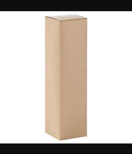 Brown Color Plain Pattern Bottle Packaging Box