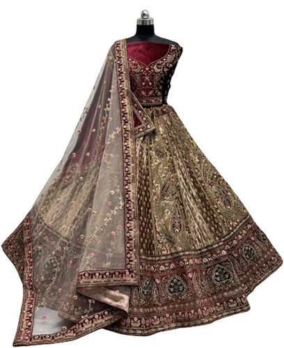 Stunning Sequins Design Silk Rani Readymade Lehenga Choli For Wedding  Occasions