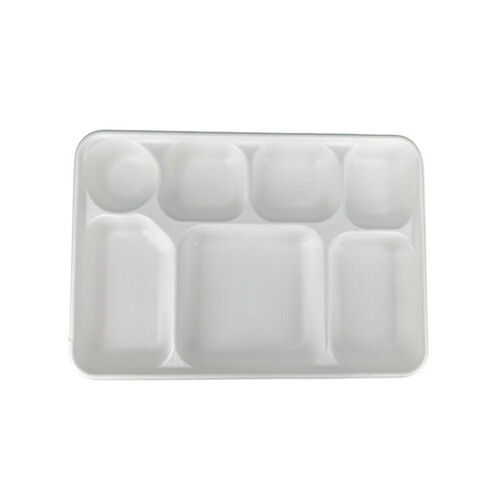 Disposable 7 Compartment Bagasse Tray