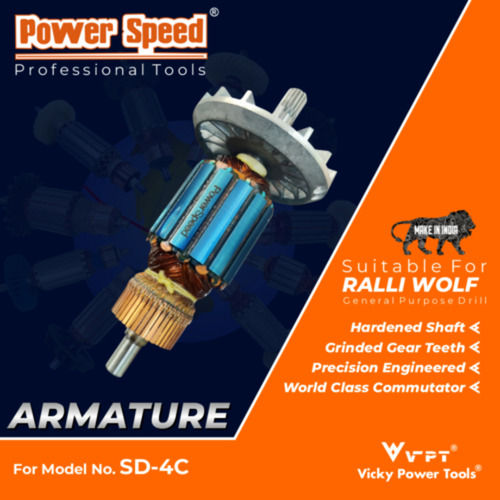 Power Speed Armature SD-4C Ralli Wolf For General Purpose Drill