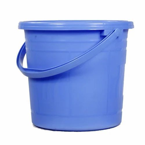 Blue Color Round Shape Plastic Material Buckets 