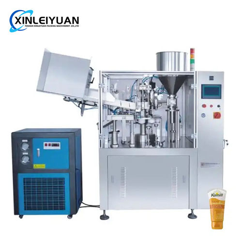 Automatic cosmetics tube hose filling and sealing machine