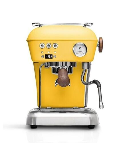 New Ascaso Dream PID Espresso Machine Sun Yellow and Walnut