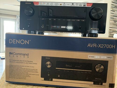 Denon Avr-x2700h 8k Ultra Hd 7.2 Channel 95 Watt X 7 Av Receiver