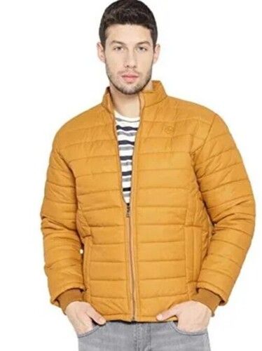 Full Sleeve Casual Jackets Men Solid Padded Jacket