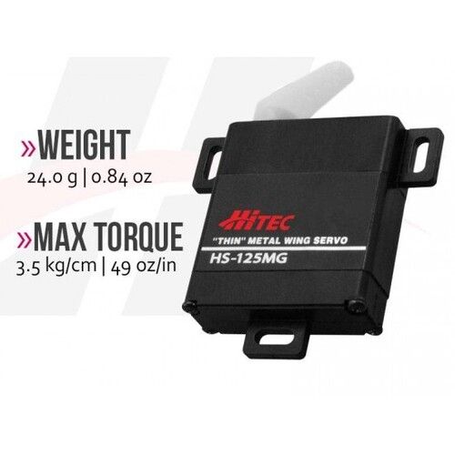 Hitec Hs-125mg Slim Metal Gear Wing Servo