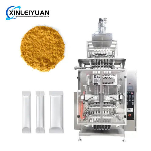 Automatic Seasoning Sachet Packing Machine - Color: Silver