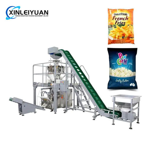 Automatic counting and weighing french fries packaging machine