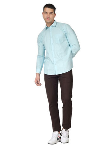 Formal Wear Regular Fit Full Sleeve Breathable Readymade Mens Plain Shirts