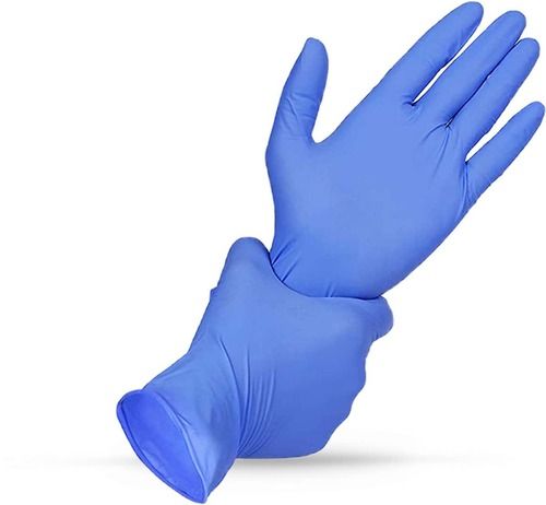 Mid Forearm Nitrile Material Latex Hand Gloves For Hospital