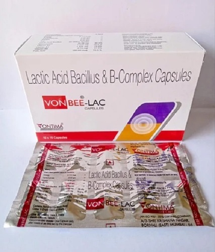 Lactic Acid Bacillus And B-complex Capsules - Prescription Required Medicine | Ideal For Hospital And Clinic Use, Store In Cool And Dry Place
