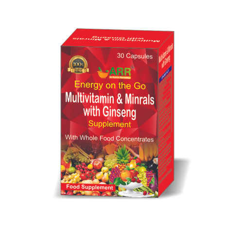 Multivitamins And Minerals With Ginseng Supplement